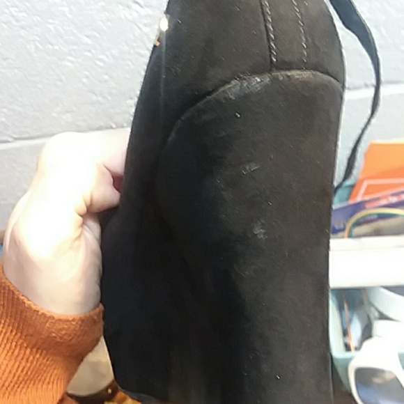 🚀Sales!💫Black suede Wedges shoes - Picture 8 of 8